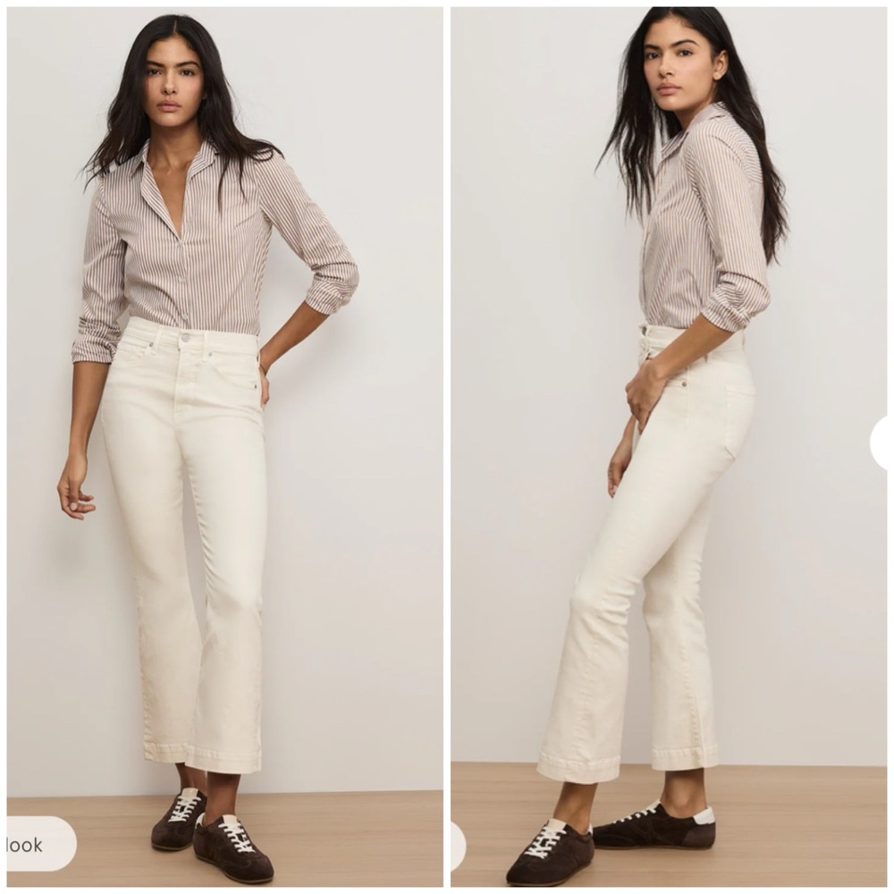 Veronica Beard Carson high rise ankle flare jeans